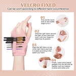 MAYCREATE Multi Makeup Tool Organizer Wristband Professional Makeup Artists Supplies Foundation Palette Wearable Silicone Makeup Assistance Makeup Tool Organizer for Makeup Brushes, Clips