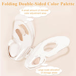 MAYCREATE Makeup Mixing Palette for Foundation and Lip Colors featuring Folding Butterfly Shape and Acrylic Design