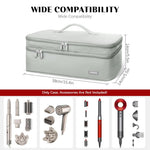 MAYCREATE Travel Carrying Case for Dyson Airwrap and Flexstyle with Double Layer 40x14x15cm Grey
