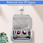 MAYCREATE Travel Storage Bag for Dyson Airwrap featuring Five Compartments and PU Material | Portable Organizer with Hanging Hook