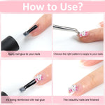 MAYCREATE 3D Nail Decals for DIY Nail Art with 70 Pcs & 7 Designs | Resin Cartoon Charms