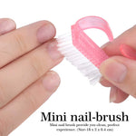 MAYCREATE Nail Files Set for Home and Salon Use with 3 Double Sided 100/180 Grit Tools | Includes 4 Step Buffer Block and Mini Nail Brush