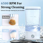 MAYCREATE Makeup Brush Cleaner for Hygienic Beauty Routines with UV Disinfection and USB C Control | Compact 3 in 1 Cleaner and Dryer