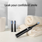 MAYCREATE Pack of 4 Replacement Toothbrush Heads Compatible Generic Electric Toothbrush Heads, For Oralb Electric Toothbrush Head Braun Bases (Black Electric Toothbrush)