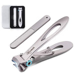 MAYCREATE Nail Clippers for Thick Nails with 15mm Wide Jaw and Ergonomic Non Slip Handle