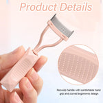 MAYCREATE Eyelash Comb Separator for Mascara Finishing with Arch Shape & Metal Teeth | Anti Slip Handle
