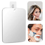 MAYCREATE Anti-Fog Shaving Mirror for Bathroom with 6.81in HD Acrylic Surface | Wall Hanging and Handheld Use