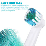 MAYCREATE Replacement Toothbrush Heads Compatible Refills for Most Braun Oral-B Electric Toothbrushes, Classic Precise Clean Replacement Brush Heads (Pack of 8)