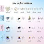 MAYCREATE Face Rhinestones for Makeup with Self Adhesive Design and Tweezer | Assorted Shapes