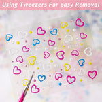 MAYCREATE Mini Flower Nail Art Stickers for DIY Manicure featuring 30 Sheets & Self-Adhesive Design