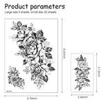 MAYCREATE 35 Sheets Tatto Sticker Flowers Temporary Tattoos Stickers Roses Butterflies Tatto Stickers Assorted Tatto Sticker for Body Art Tattoos Art Waterproof Temporary Tattoos Stickers