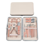 MAYCREATE Stainless Steel Nail Kit for Women featuring 18 Pieces with Travel Case | Manicure and Pedicure Set