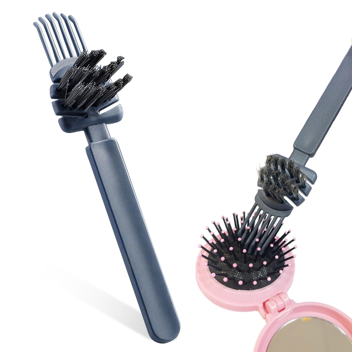 MAYCREATE Hair Brush Cleaner, Hair Comb Cleaner Brush, Hair Brush Cleaning Tool, Hair Detangling Rake Brush Tangled Hair Remover Tool for Removing Hair Dust, Home and Salon Use