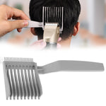 MAYCREATE 2 in 1 Barber Comb for Hair Cutting, Professional Fade Combs, Heat Resistant Clipper Comb, Curved Positioning Flat Top Hair Styling Comb for Men for Salon, Home, Travel
