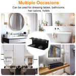 MAYCREATE Curling Iron Holder Attachments for Dyson Multi Styler with Double Layer Storage | Wall Mounted Black Organizer