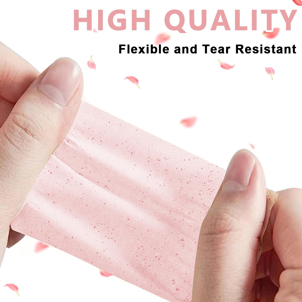 MAYCREATE Oil Absorbing Sheets for Face with Natural Flax Paper 200 Counts 9x6cm | Oily Skin Control