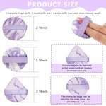 MAYCREATE Triangle Powder Puff Set for Wet and Dry Makeup with 14PCS Latex Free Sponges