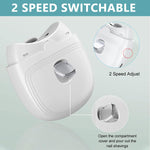 MAYCREATE Baby Nail Trimmer For New Born Electric Nail Clipper with LED Light, USB Rechargeable Nail Trimme For Baby with 2 Speeds Anti-splash Nail Dust Bin