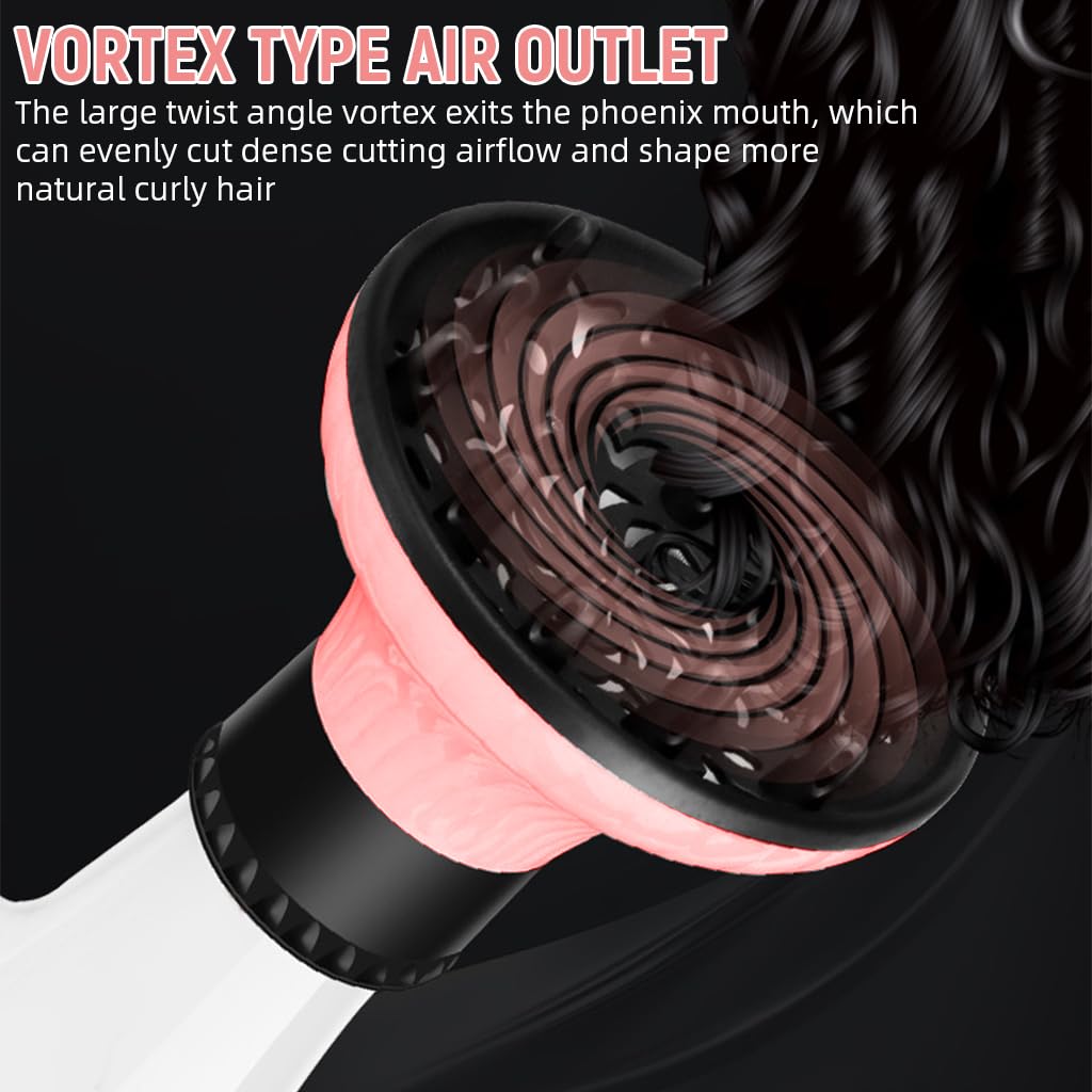 MAYCREATE Hair Dryer Diffuser for Curly Hair with Snap On Design | Fits 1.5 to 2.3 in Nozzles