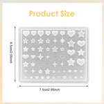 MAYCREATE Silicone Nail Molds for DIY 3D Nail Art with 59 Cavities | Flexible Resin Design