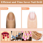 MAYCREATE® Electric Nail Drill File Professional Nail Drill Machine Kit Manicure Pedicure Tools Polishing Set with 6 Nail Drill Bits & Sanding Paper