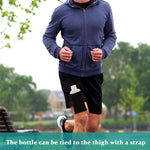 MAYCREATE 14 Pcs Urine Test Complete Kit Includes 2 Translucent Portable Travel Empty Bottles, 10 Adhesive Temperature Test Strips, Neoprene Bag and Hi-Stretch Hidden Leg Straps