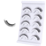 MAYCREATE Self Adhesive Eyelashes for Natural Cat Eye Look with Invisible Band | 5 Pair Reusable Faux Mink