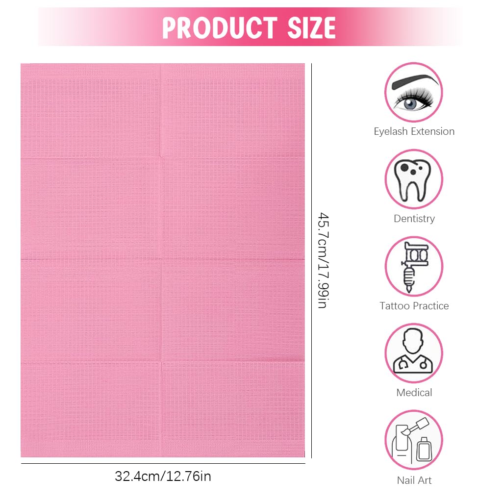 MAYCREATE Disposable Nail Art Table Towels for Salons with Waterproof Surface 45.7x32.4 cm | 20 Sheets