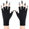 MAYCREATE UV Protection Gloves for Gel Nail Lamp with UPF 50+ Lycra Fabric | Pack of 2