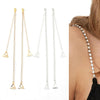 MAYCREATE Rhinestone Bra Straps for Festival and Bridal Wear featuring Adjustable 42–45 cm Chain