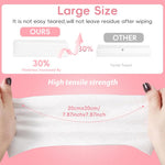 MAYCREATE Disposable Towels for Face and Skin Care 142 Count with Hanging Loop | 100% Cotton