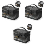 MAYCREATE Makeup Pouch Bag for Travel Organization featuring Double Layer Nylon Mesh | 3 PCS Set with Handle