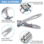 MAYCREATE Toenail Clipper Kit for Ingrown and Thick Nails with Rotatable Clipper | 7pcs Stainless Steel Set for Men and Women