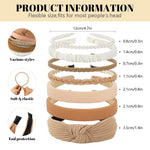 MAYCREATE Headbands for Women and Girls featuring 7pcs Multi Style Non Slip Design | Fashion Hair Accessories Set