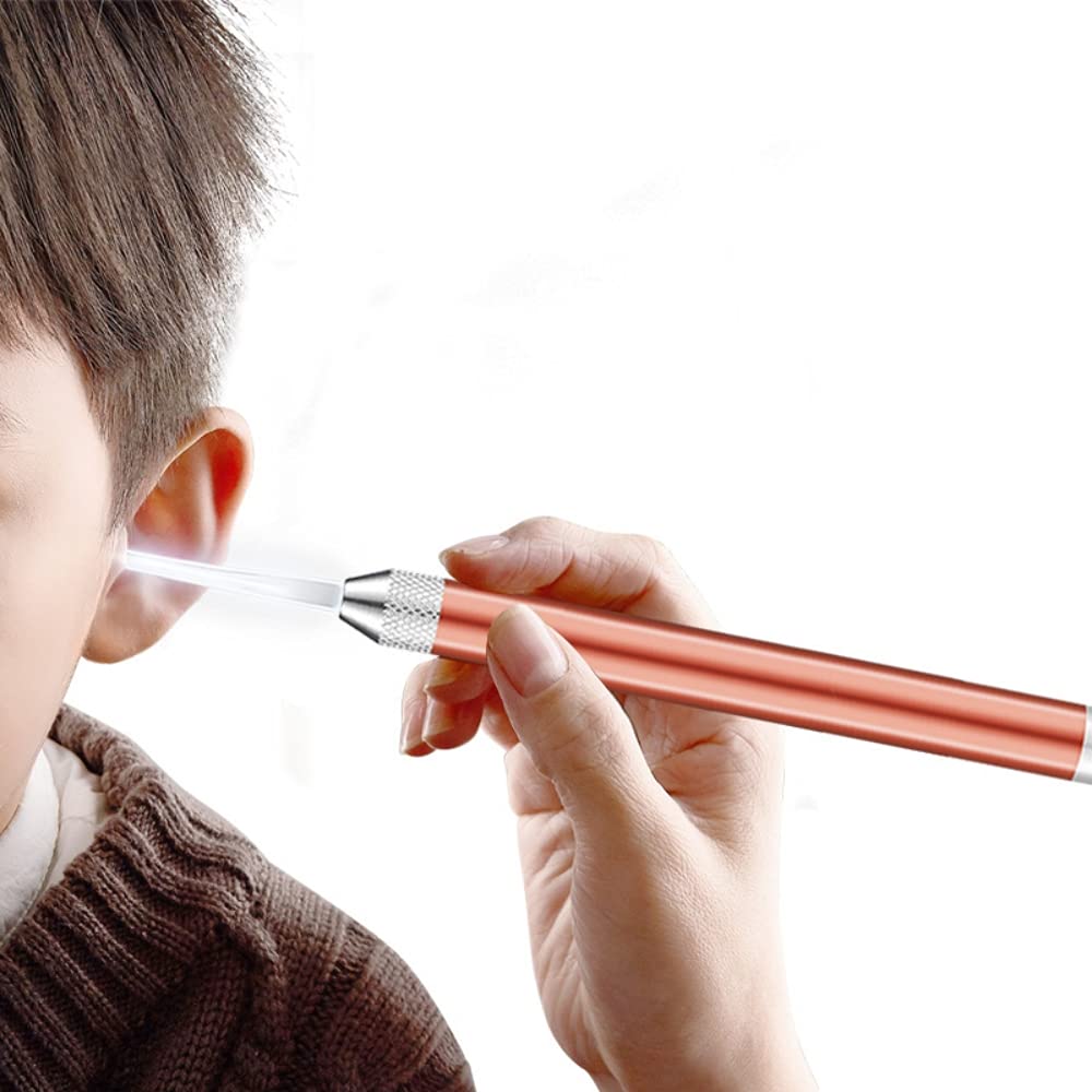 MAYCREATE 7pcs LED Ear Wax Pickers Stainless Steel Earpick Wax Remover Curette Ear Pick Cleaner Ear Cleaner Spoon Care Ear Clean Tool