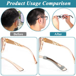 MAYCREATE Eyeglasses Retainers Set for Sport and Study with 10 Pairs Nose Pads | Silicone Anti Slip Temple Grips