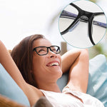 MAYCREATE 12 Pairs Adhesive Eyeglasses Nose Pads, D Shape Stick-on Anti-Slip White Silicone Eyeglasses Nose Pad Replacement, Self Adhesive Nose Pads Glasses Nose Pad