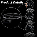 MAYCREATE Hand Makeup Spatula Mixing Palette Set for Artists with 4 Grid Acrylic Design | Includes Double Head Blender Stick