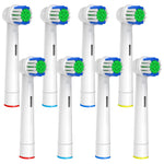 MAYCREATE 8Pcs Electric Toothbrush Replacement Heads for Most Braun Electric Toothbrushes Soft Dupont Bristles Electric Toothbrush Replacements