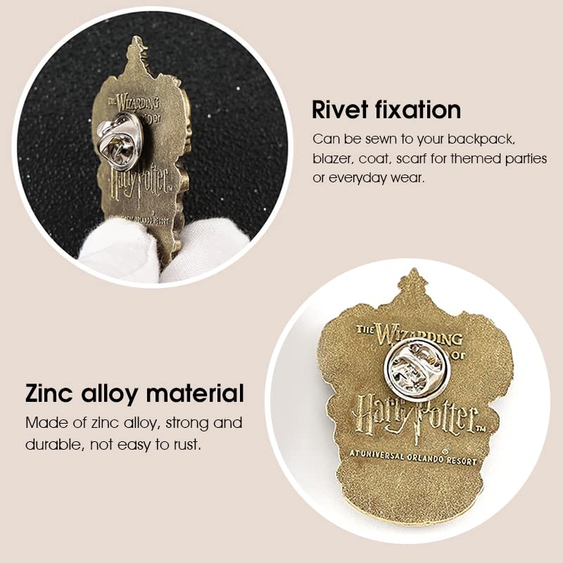 MAYCREATE Cosplay Gryffindor Badge Made with Zinc Alloy Brooch for Halloween Costume Accessory,Boy & Girl,Kids Gift Toy