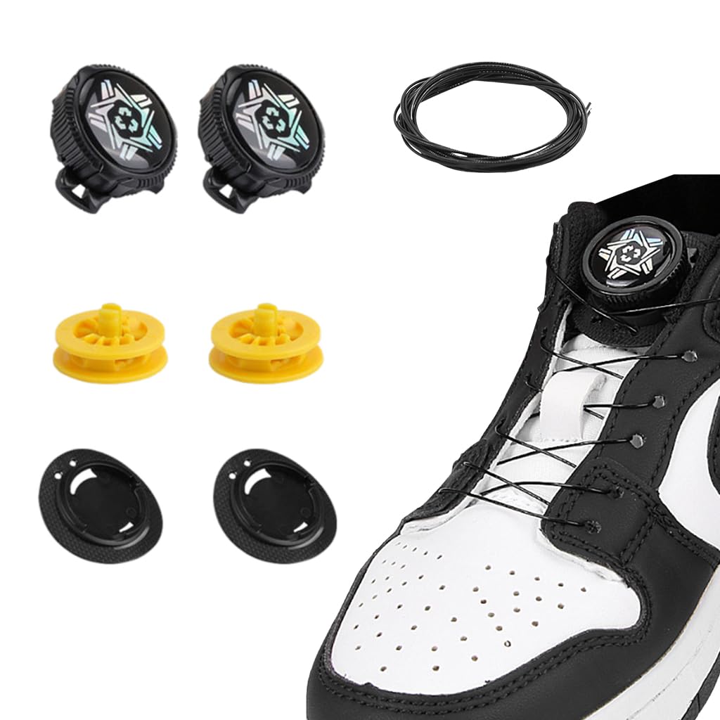 MAYCREATE No Tie Shoelaces for Kids featuring 84cm Elastic TPU Wire and ABS Knob Design