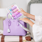 MAYCREATE Travel Bottle Kit for Toiletries with 48 pcs 60 and 90 ml leakproof silicone bottles | TSA compliant reusable set