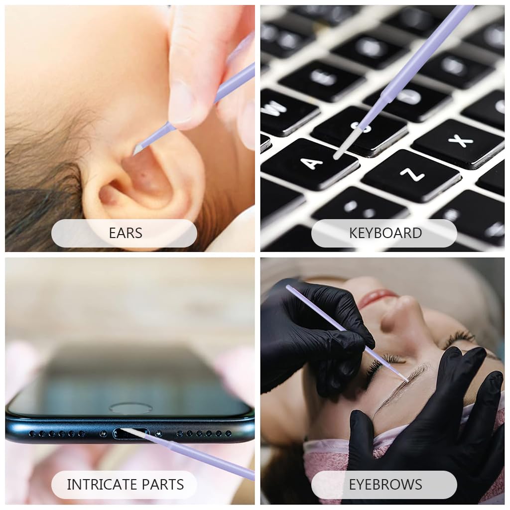 MAYCREATE Precision Cotton Swabs for Makeup and Nail Art featuring Micro-Tip Design | 100-Count