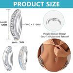 MAYCREATE 3pcs Belly Button Ring Silver Belly Button Ring Creative Navel Rings for Women Girls Navel Rings Body Piercing Fancy Belly Piercing Jewelry