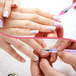 MAYCREATE 2pcs Nail Art Tools Rhinestone Pick Up Tool for Diamond Painting Nail Art Dual Head Rhinestones Pick Up Pen with 2 Extra Nibs Nail Dotting Pen Picker Pen for DIY