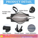 MAYCREATE PU Leather Travel Case for Airwrap Styler Supersonic Hair Dryer, Waterproof Anti-Scratch Dustproof Shockproof Protection Portable Storage Bag Travel Gift Case, Black