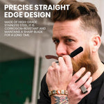MAYCREATE Barber Straight Razor for Men with Folding Wooden Handle and Stainless Steel Blade | Precision Shaving and Beard Shaping Tool