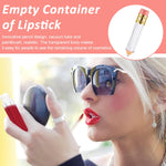 MAYCREATE Empty Lip Gloss Tubes 10pcs 5ml for DIY Cosmetics featuring Pencil Shape and Clear Acrylic Design