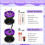 MAYCREATE Electric Makeup Brush Cleaner Machine, Silicone Makeup Brush Cleaning Cup, Portable USB Automatic Spinner Cleaner for All Size Brushes