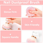 MAYCREATE Nail Dust Brush for Acrylic Nails featuring Fine Fiber Bristles and Acrylic Handle